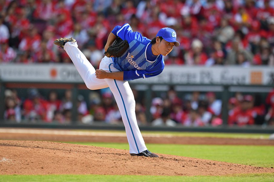 阿部慎之助、則本昂大が認める左腕。DeNA砂田毅樹は強気に「裏をかく」。<Number Web> photograph by Hideki Sugiyama