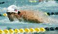 競泳、フェルプスが復帰戦2位 2年ぶりに100バタ