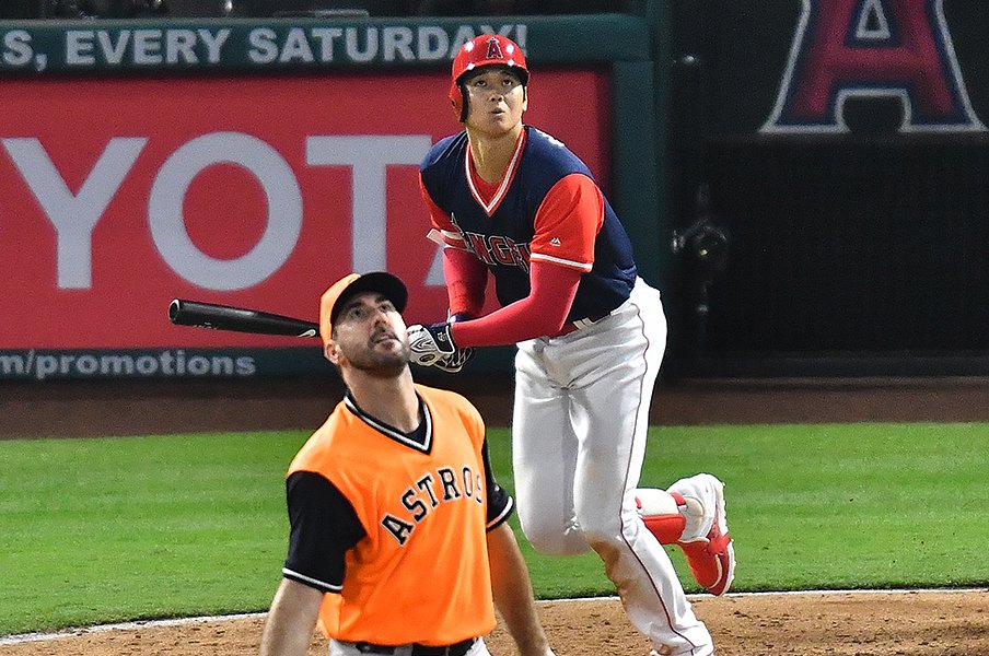 大谷翔平とM・アンドゥーハー。ア・リーグ新人王は熱い争いに。<Number Web> photograph by AFLO