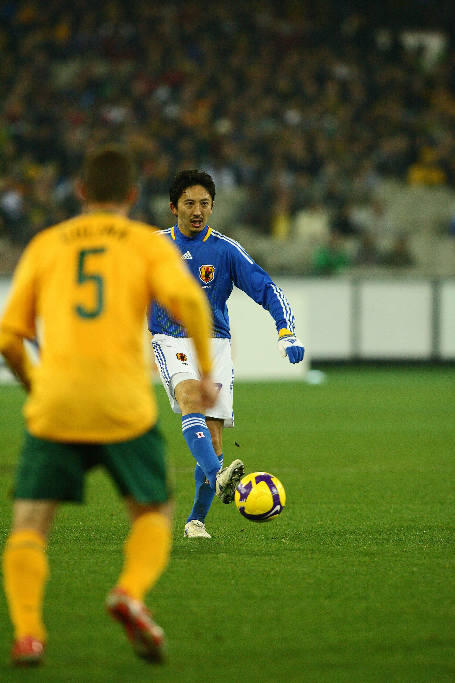 南アフリカW杯アジア最終予選　オーストラリア戦（2009年）　©Tamon Matsuzono