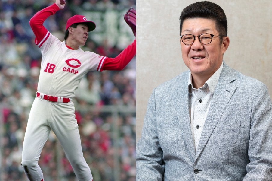 沢村賞を争ったのは「同期・野茂英雄」だった…あの“伝説回ドラフト”の広島1位指名・佐々岡真司がライバルを超えた日「18年の現役生活で一番投げた」＜Number Web＞ photograph by L)KYODO、R)Tadashi Hosoda
