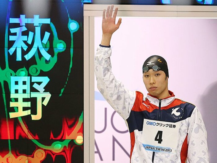 日本初マルチスイマー。～5冠達成・萩野公介の潜在能力～＜Number Web＞ photograph by Daiju Kitamura/AFLO SPORT