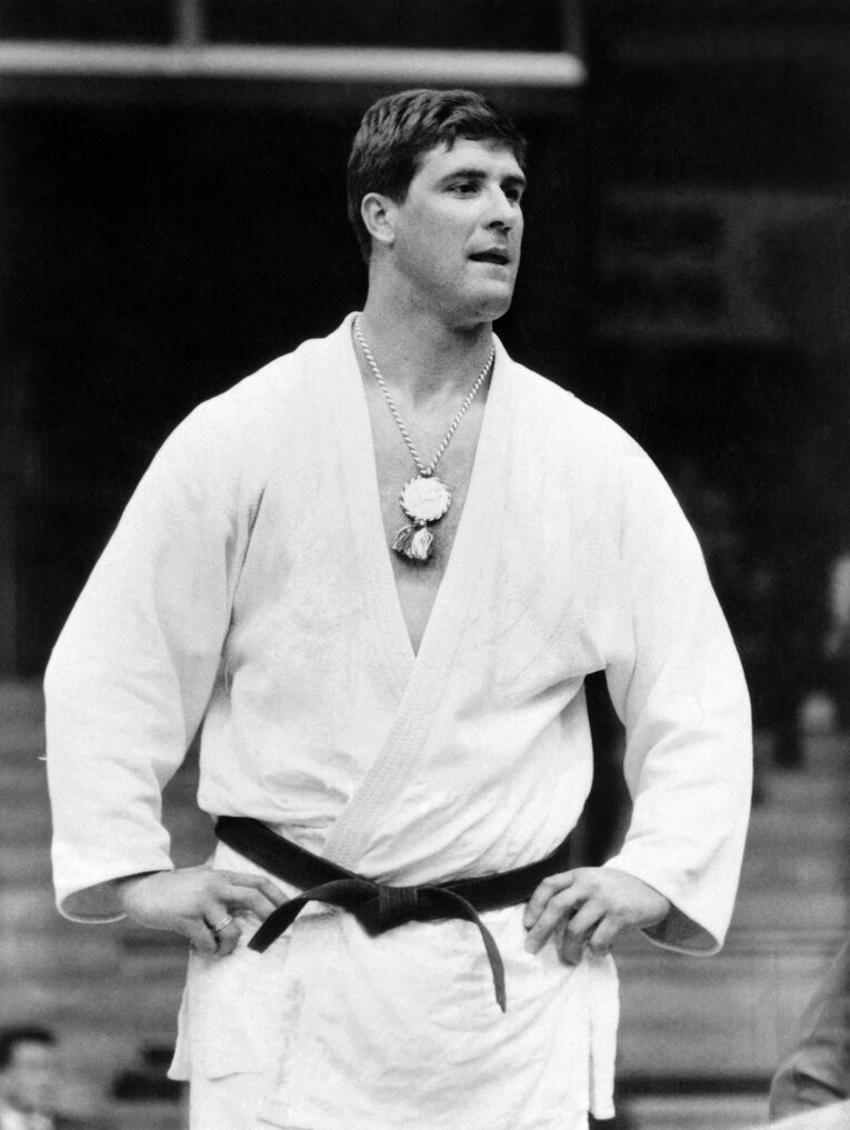 東京五輪で日本柔道を打ち破ったアントン・ヘーシンク　©AFP/JIJI PRESS