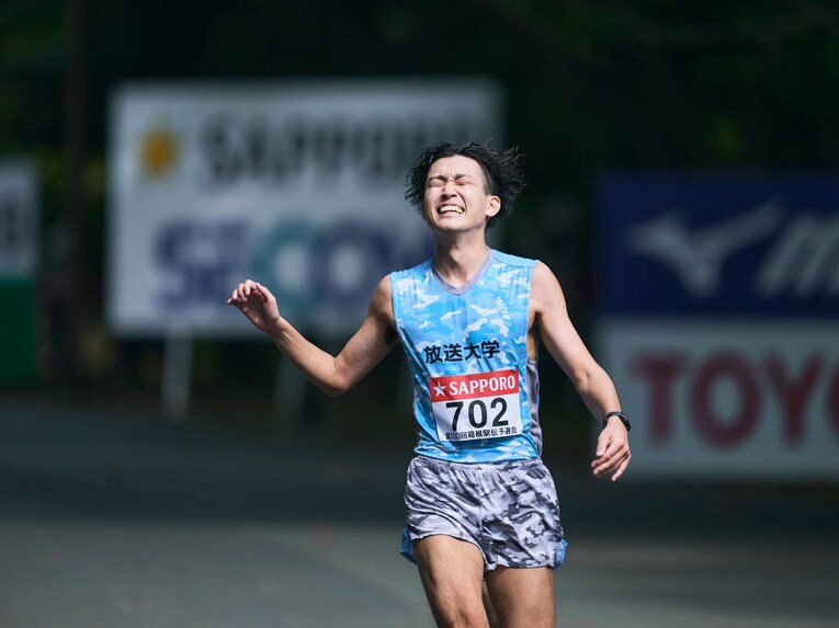 放送大学関西チームの主将を務めた30歳の村上。最初で最後の「晴れ舞台」を駆け抜けた　 ©Yuki Suenaga