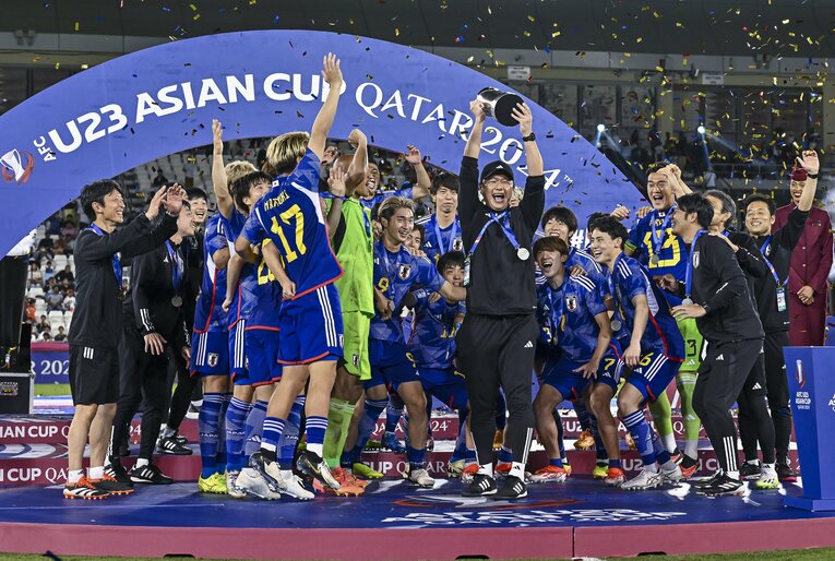 アジア杯を制し、オーバーエイジ枠を使わないという気持ちが固まりはじめたという　©JIJI PRESS