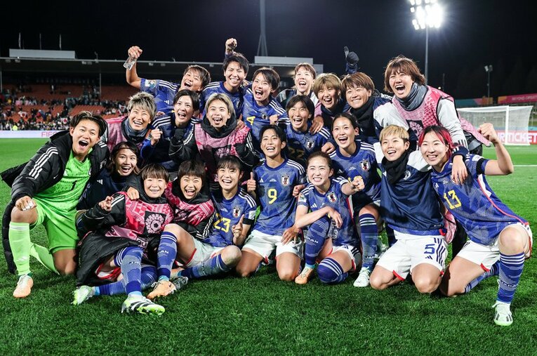 大会前の親善試合でドイツに勝利していたザンビアから5ゴールを奪ったなでしこジャパン。W杯12年ぶりの世界一へ好スタートを切った ／ photograph by Getty Images