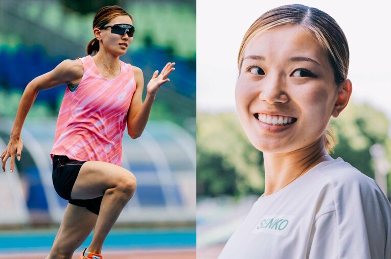走高跳で日本選手権3連覇の高橋渚（センコー）。本人も「美人アスリート」として取り上げられることも多いが、リアルな思いの丈は…？ ／ photograph by Kiichi Matsumoto