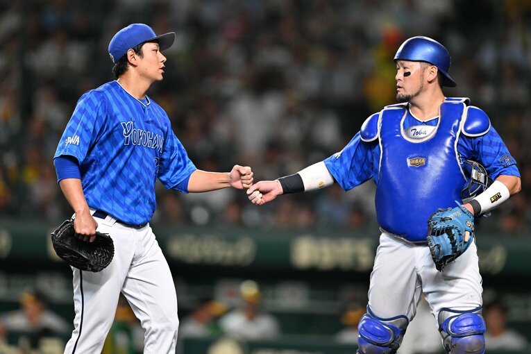 好投した昨年9月30日の阪神戦。このとき三浦監督の助言によってある感覚を掴んでいた　©JIJI PRSS