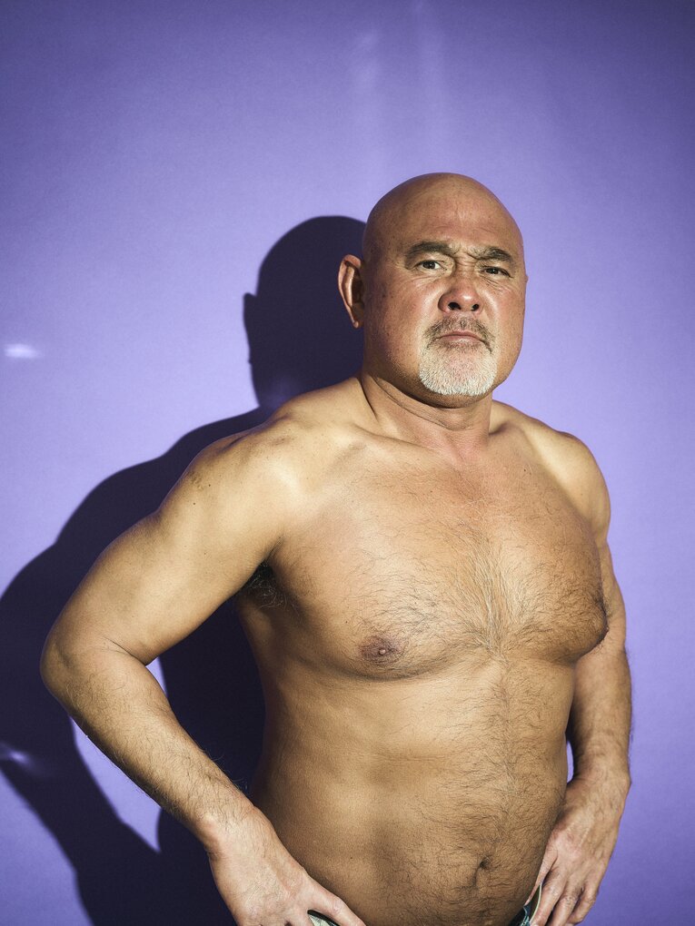 武藤敬司、60 歳の肉体（2023年撮影）©︎Yuki Suenaga