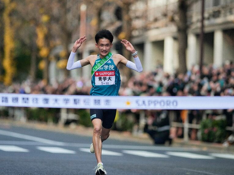 青学大2度目の3連覇の瞬間　©Yuki Suenaga