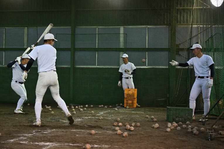 大阪桐蔭の練習風景（2022年）　©︎Hideki Sugiyama