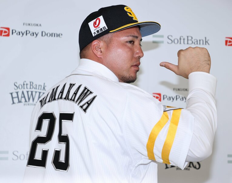 来季の「ファースト予想」山川穂高　©JIJI PRESS