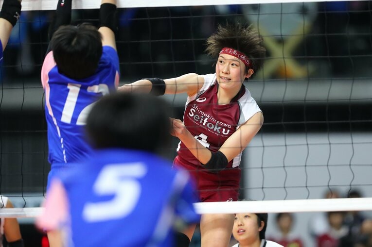 下北沢成徳高校時代の石川真佑（2019年1月）©︎YUTAKA/AFLO SPORT