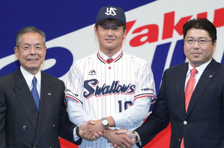 2016年にドラフト1位でヤクルトに入団した寺島成輝。前評判の高さとは裏腹に「プロの壁」にぶつかることになる ／ photograph by JIJI PRESS