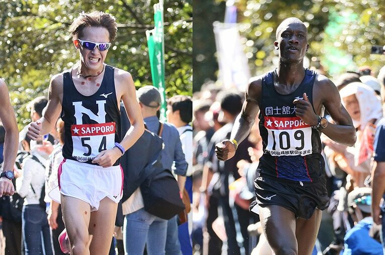 強力ルーキーの初陣に期待の日本大学。国士舘大学は留学生の快走で流れを作る。(1) ／ photograph by Shigeki Yamamoto