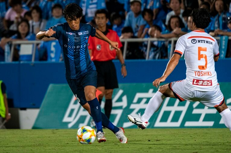 2019年7月、横浜FCに移籍。チームのJ1昇格に貢献した　©Sports Graphic Number