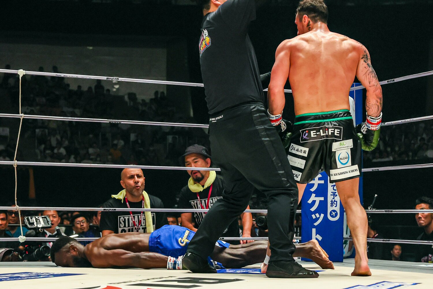 ロクク・ダリを失神させた『RIZIN.43』。ドーピング違反でノーコンテストとなった　©RIZIN FF Susumu Nagao