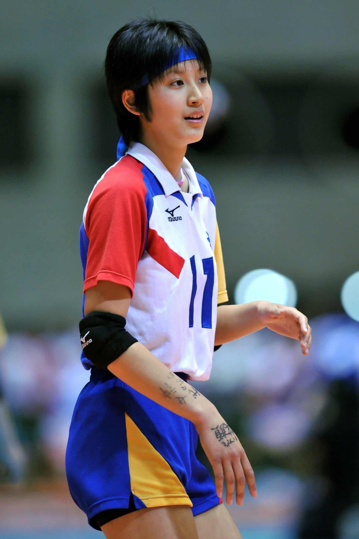 大和南高校時代の二見梓さん　©AFLO