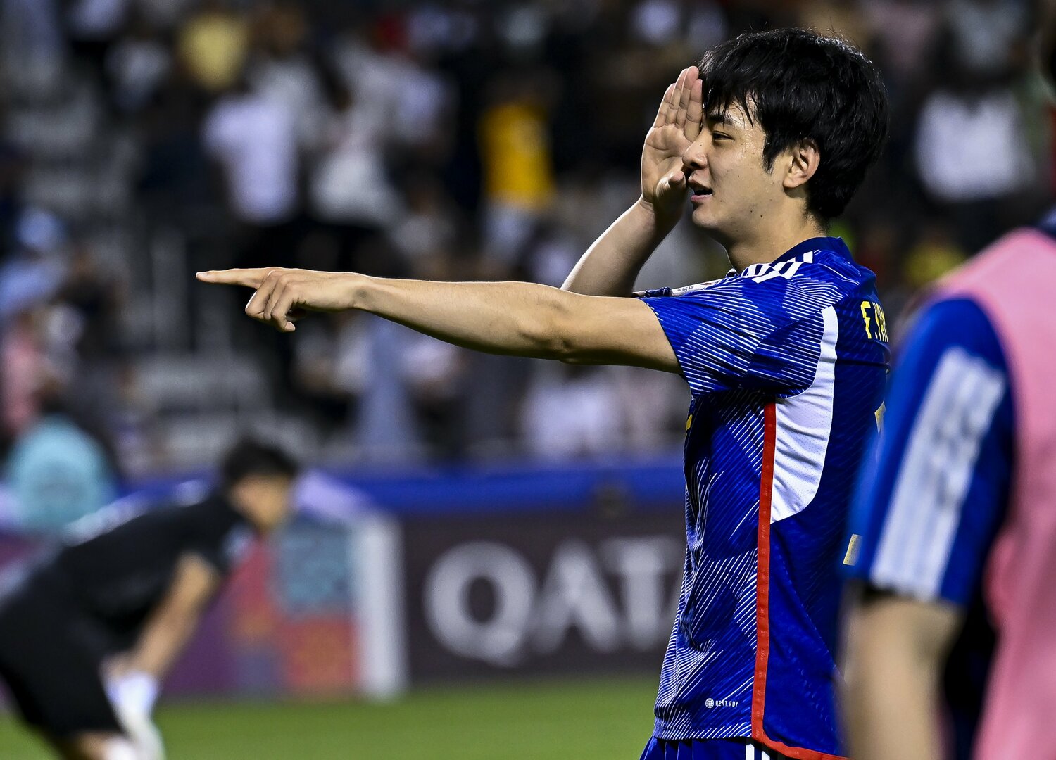 ゴールを挙げた山田楓のゴールセレブレーション　©Getty Images