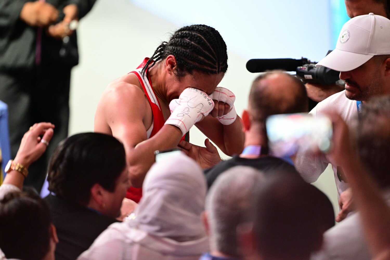 メダルを確定させて感極まるケリフ　©Getty Images