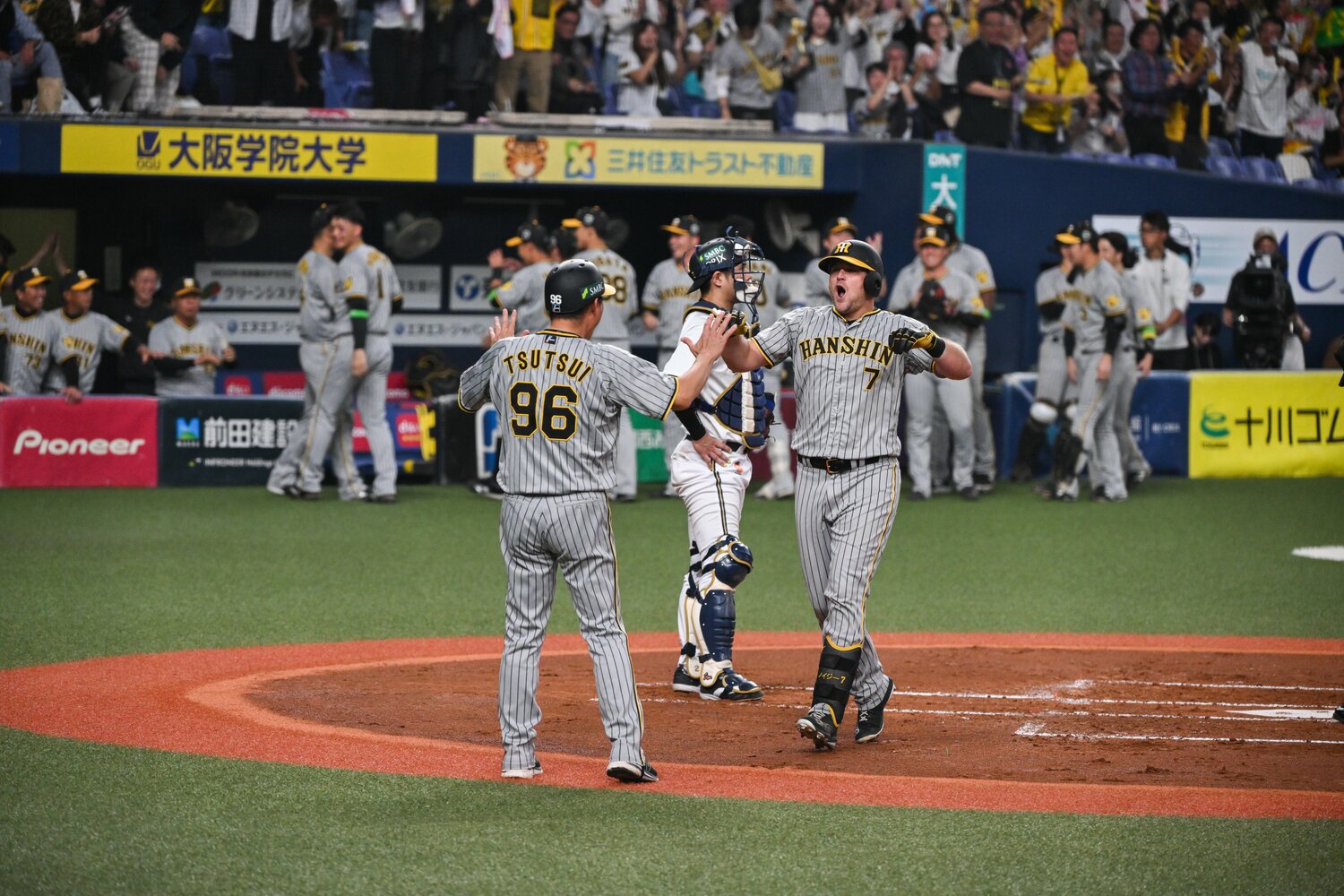 第6戦ではオリックスのエース・山本由伸から阪神の外国人ではバース以来となる日本シリーズでの本塁打　©Nanae Suzuki
