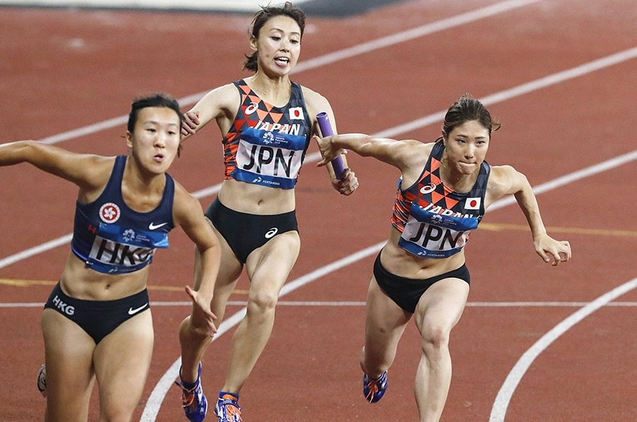 陸上女子がリレーの選手を公募。五輪出場が危機、奇策の狙いは？＜Number Web＞ photograph by Kyodo News