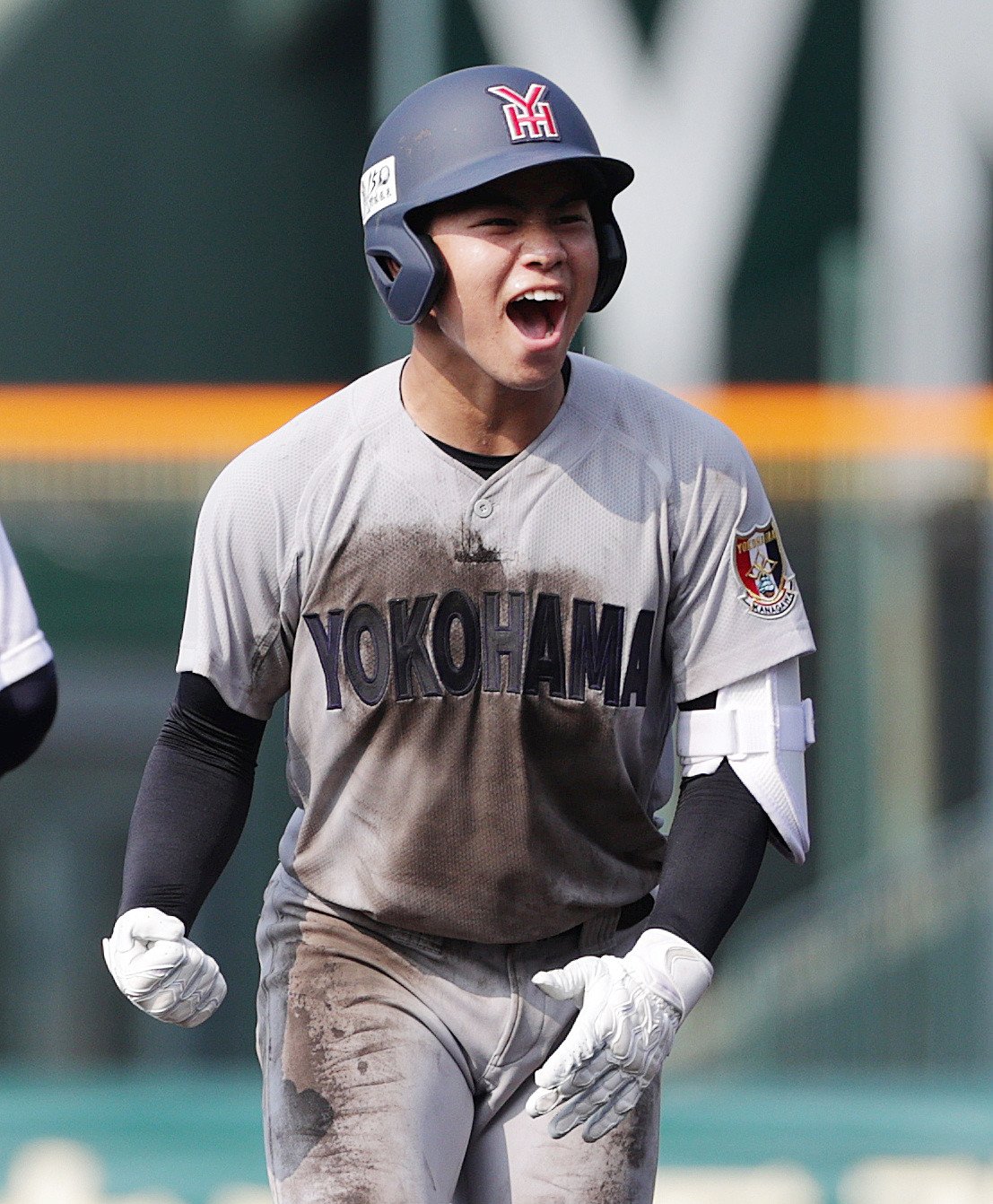 横浜高校時代の緒方　©JIJI PRESS