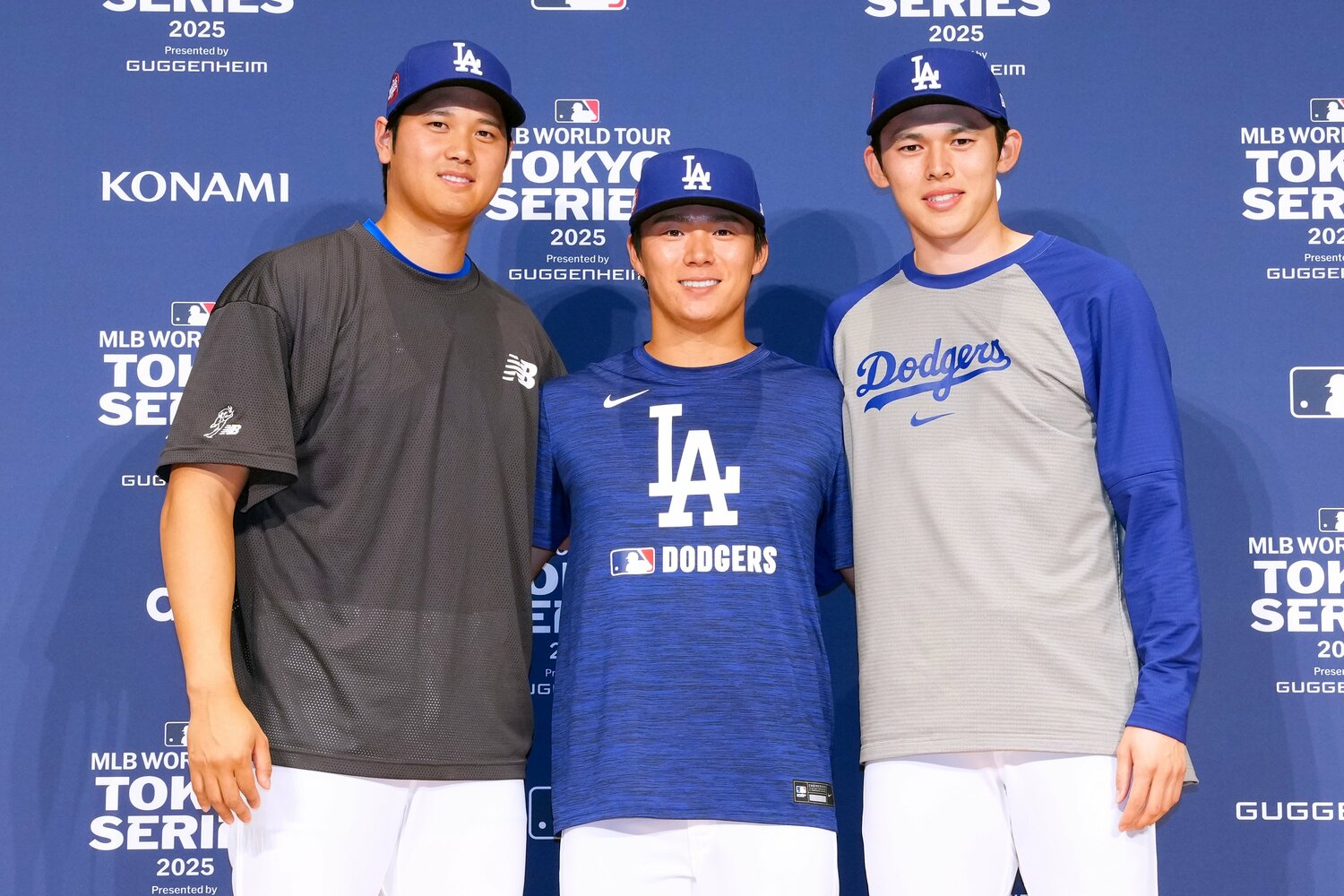 大谷（左）、山本（中）という最高のお手本からの学びは大きいだろう　©Getty Images