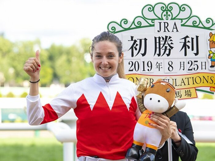 藤田菜七子より騒がれた女性騎手。WASJでミカエル・ミシェルが3位に!<Number Web> photograph by Junji Fukuda