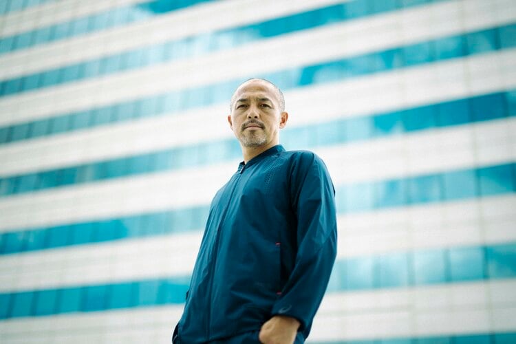 8SM1 小野伸二 日本代表 ゲームシャツ Tシャツ 18番 青 サッカー 古着