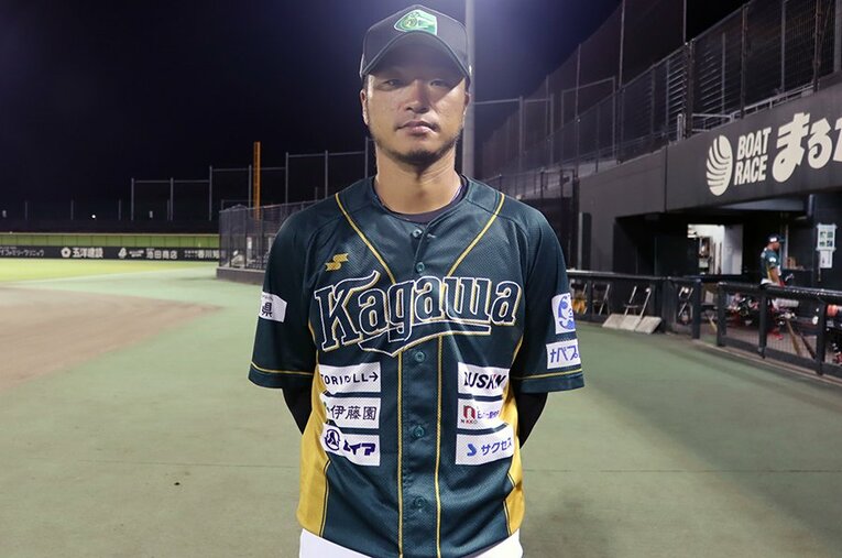 かつて近鉄、オリックス、ヤクルトで投げた近藤一樹。今は選手兼任コーチとして独立リーグ香川に所属している ／ photograph by Kou Hiroo