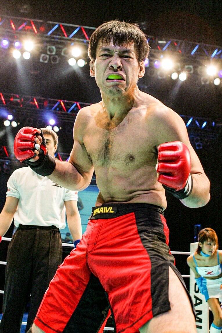 一本勝ちを決めた大石　©Susumu Nagao