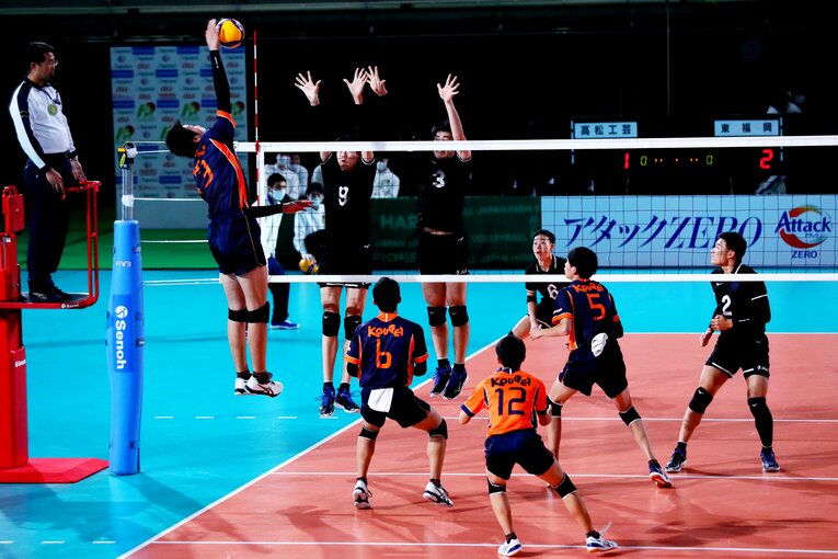 2021年春高バレー男子 準々決勝　©︎Naoki Nishimura/AFLO SPORT