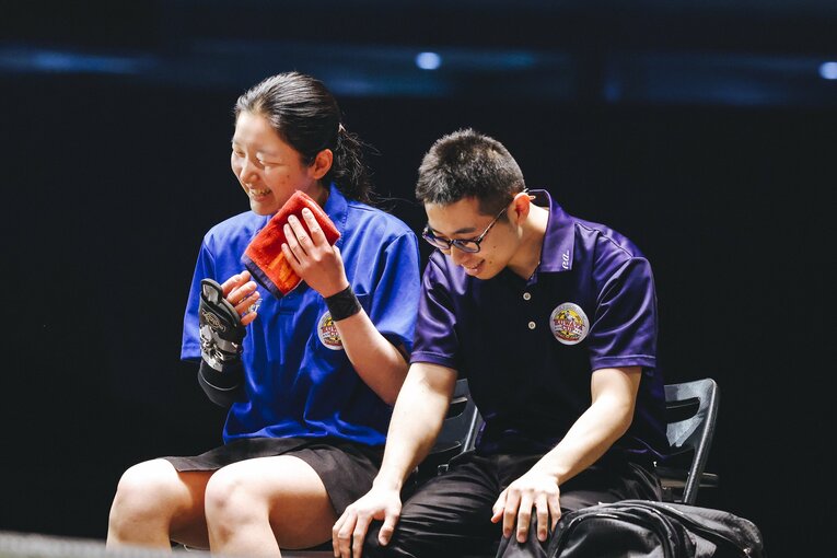 ダブルス部門優勝の山田拓人さん＆堀田恵子さんペア　©Kayo Sekiguchi