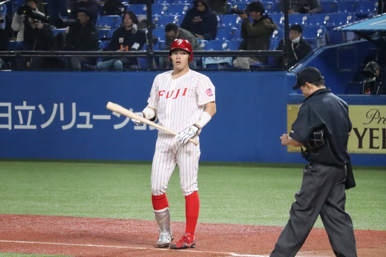 オリックスから1位指名を受けた麦谷祐介　©Genki Taguchi