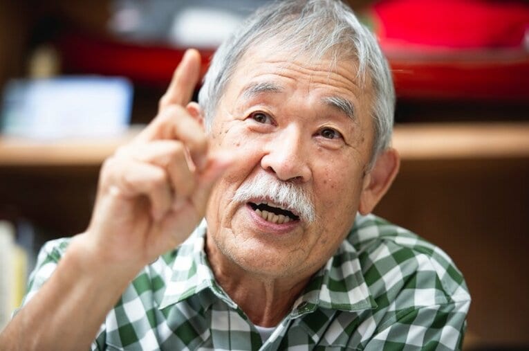 アウトドアの輸入販売を手がけるA＆Fの創業者、赤津孝夫会長。 ／ photograph by Yuki Suenaga