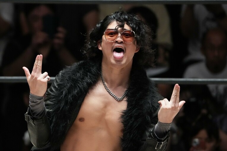 ノアのOZAWA。9月8日の後楽園大会で左足リスフラン靭帯損傷を負い欠場中　©Essei Hara