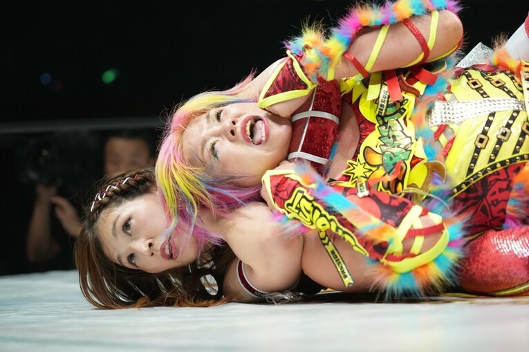 高橋奈七永の引退試合の相手は青野未来だった。5月24日、国立代々木競技場第二体育館　©Essei Hara