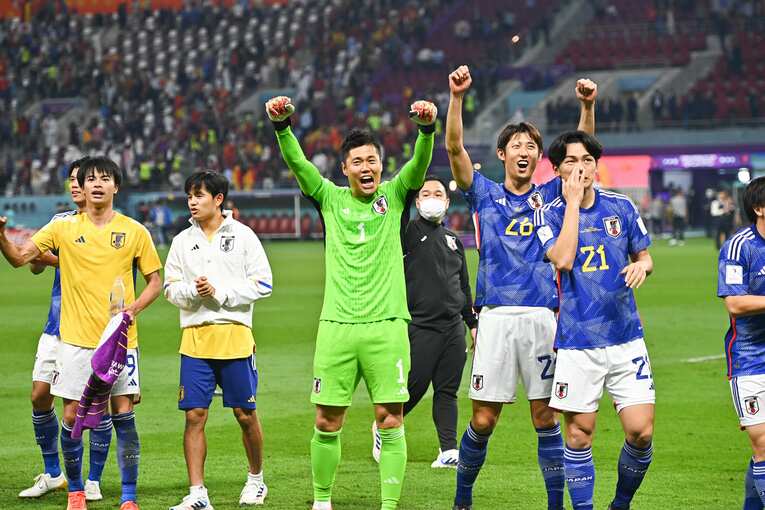 スペイン戦後　©Takuya Kaneko/JMPA