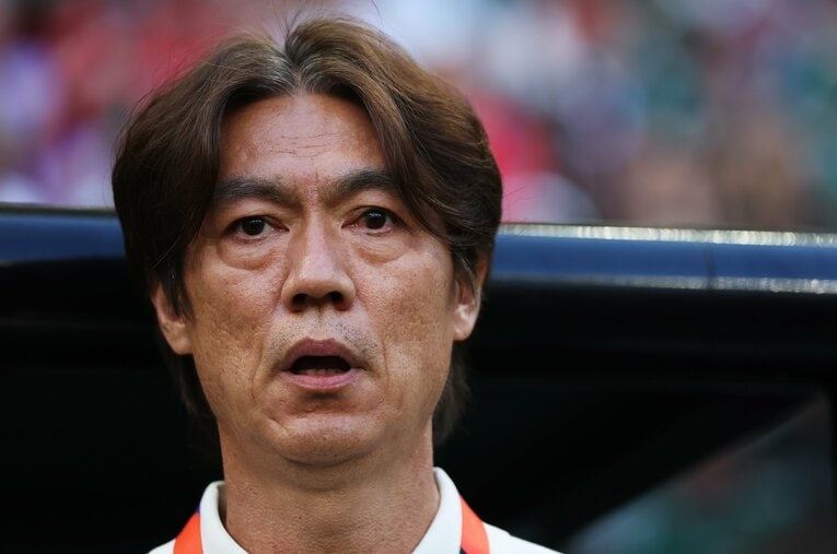 北中米W杯で韓国代表を率い、辞任を発表したホン・ミョンボ ／ photograph by Getty Images