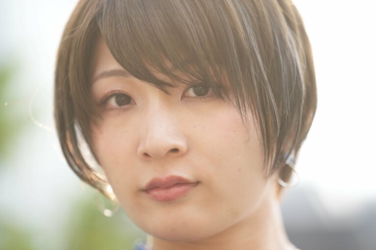 「リングでの私は格好いい」と自信を持って語る安納サオリ　©Essei Hara