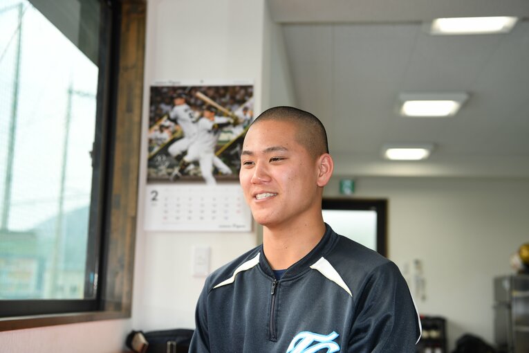 香川県高松市出身、高川学園のエースになった木下瑛二 ©Kota Inoue