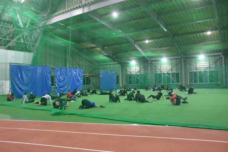 野球の練習はもちろん、安田監督はフィジカルトレーニングも重視する　©NumberWeb