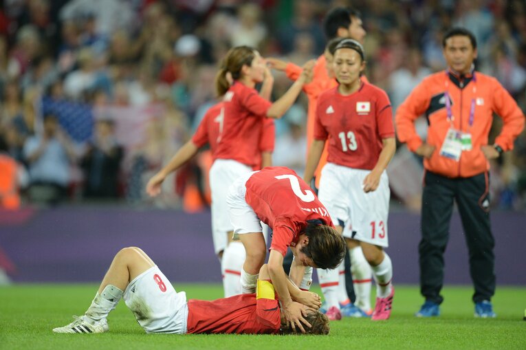 宮間あや、近賀ゆかり（2012年ロンドン五輪）©︎JMPA　