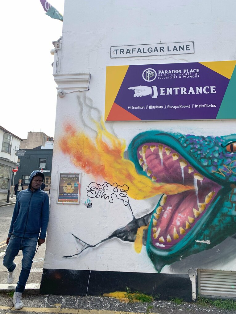 オシャレなブライトンの町並み　©Yoichi Igawa　