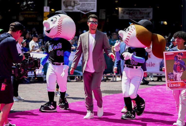 昨年はオールスターに選出されたニューヨークメッツ・千賀滉大　©AFLO