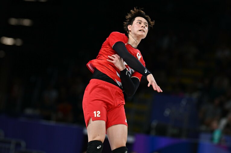 高橋藍（パリ五輪 ドイツ戦）©︎Naoya Sanuki/JMPA