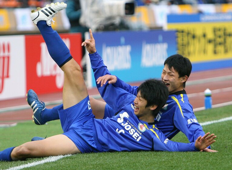 2009年1月の高校サッカー選手権　©JIJI PRESS