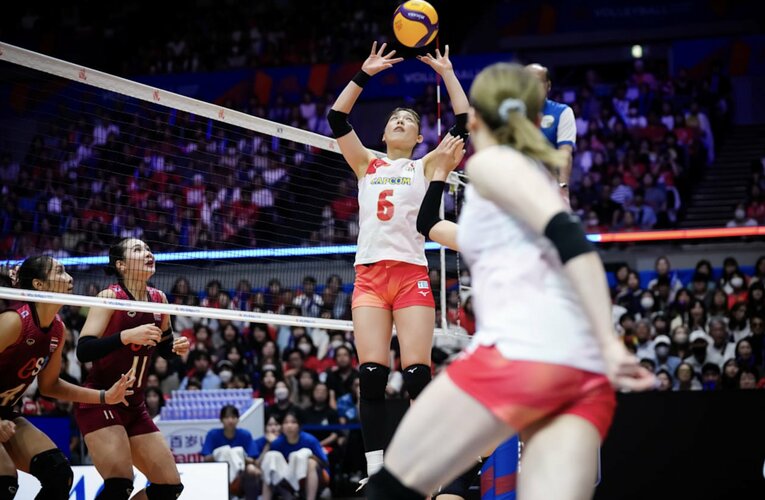 関菜々巳（VNLタイ戦）　©︎Volleyball World
