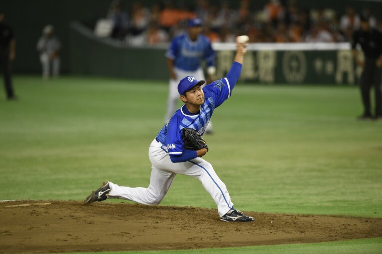 2016年CS第1ステージに登板した今永　©Hideki Sugiyama